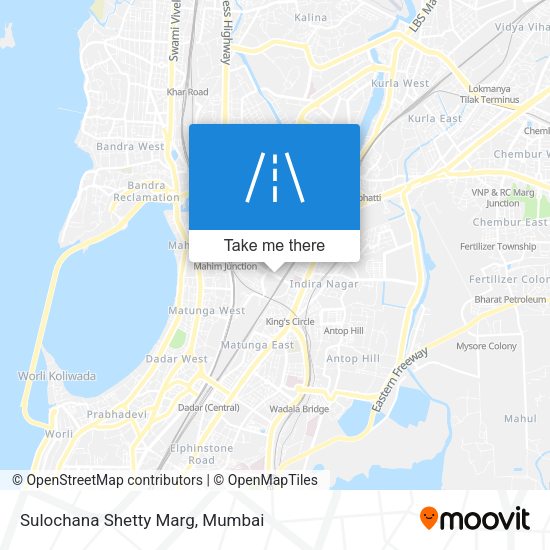 Sulochana Shetty Marg map