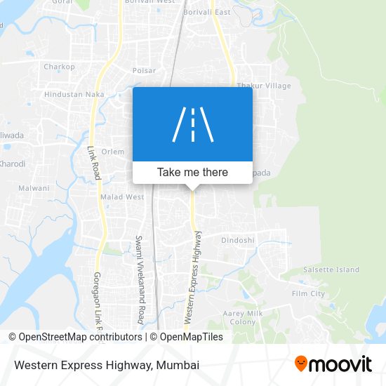 Western Express Highway map