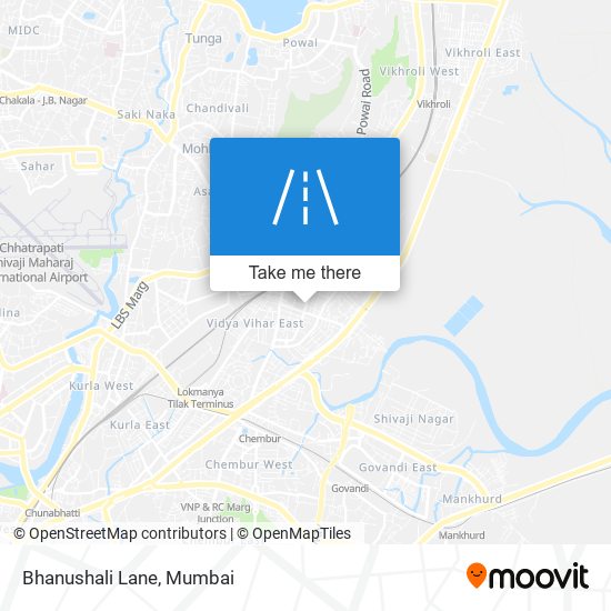 Bhanushali Lane map