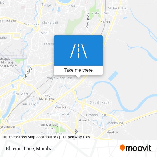 Bhavani Lane map