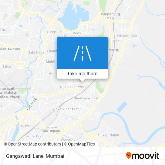 Gangawadi Lane map