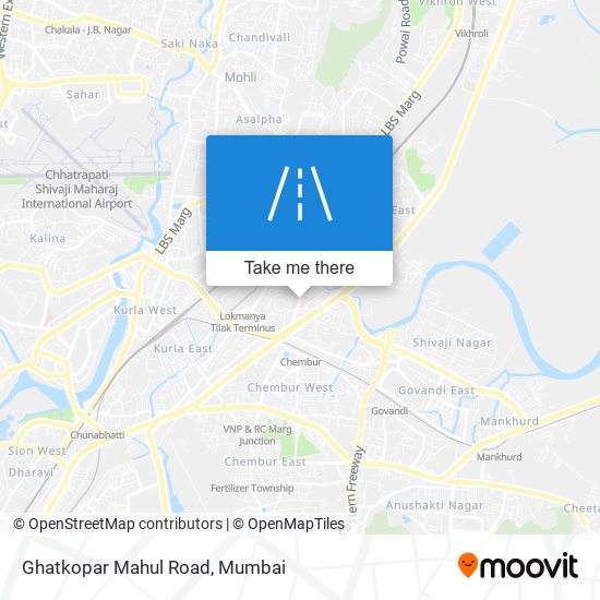 Ghatkopar Mahul Road map