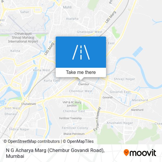 N G Acharya Marg (Chembur Govandi Road) map