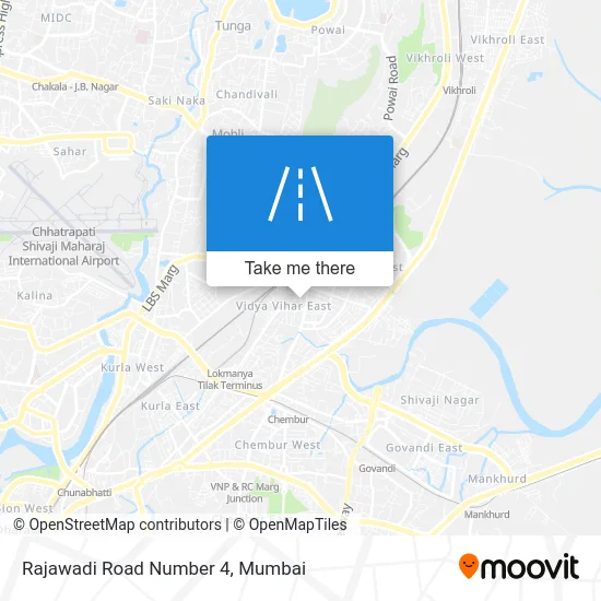 Rajawadi Road Number 4 map