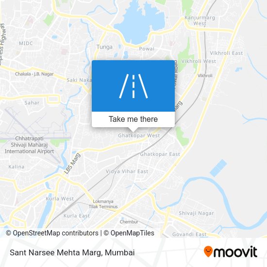 Sant Narsee Mehta Marg map