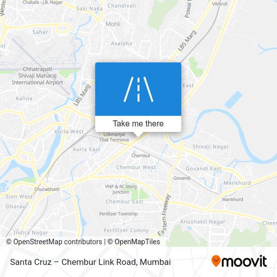Santa Cruz – Chembur Link Road map