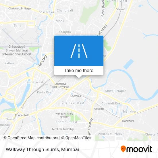 Walkway Through Slums map