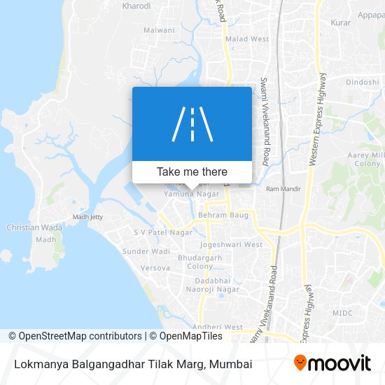Lokmanya Balgangadhar Tilak Marg map