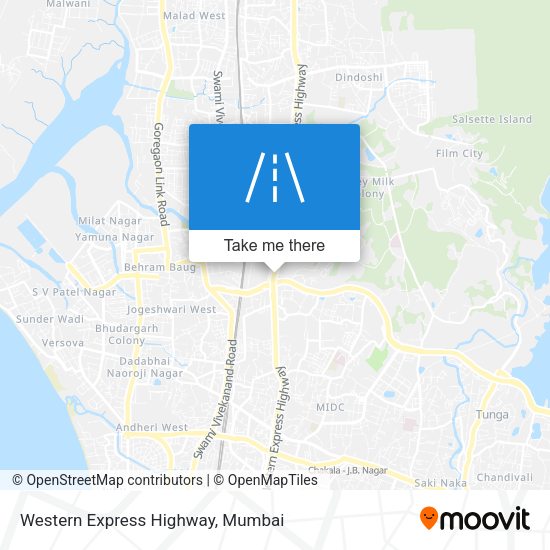 Western Express Highway map