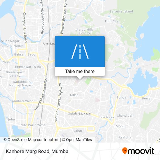 Kanhore Marg Road map