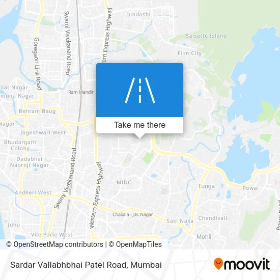 Sardar Vallabhbhai Patel Road map