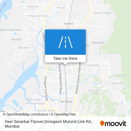 Veer Savarkar Flyover;Goregaon Mulund Link Rd. map