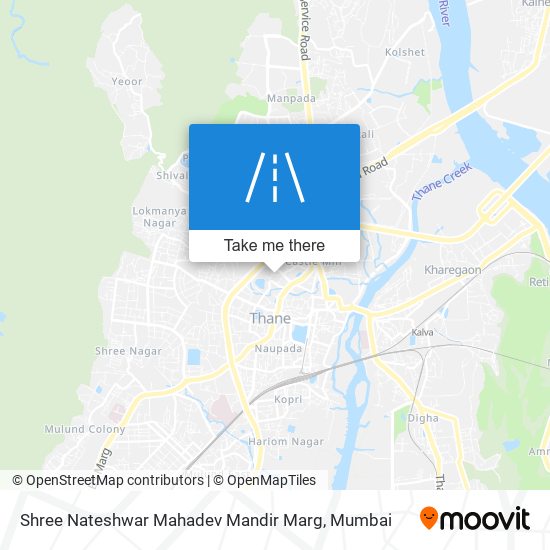 Shree Nateshwar Mahadev Mandir Marg map