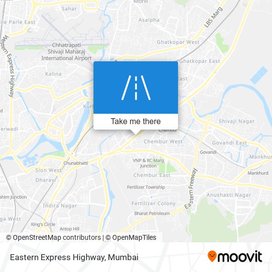 Eastern Express Highway map