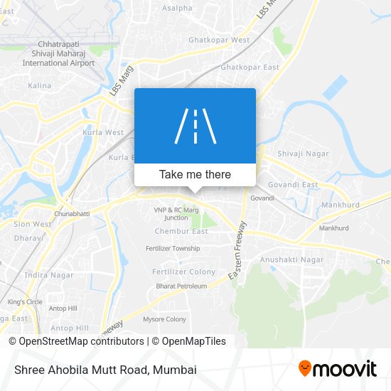 Shree Ahobila Mutt Road map