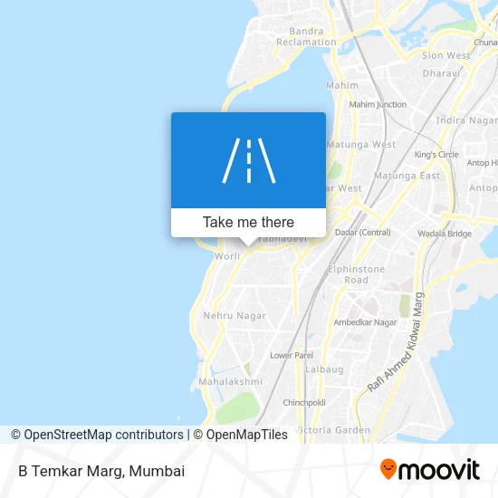 B Temkar Marg map
