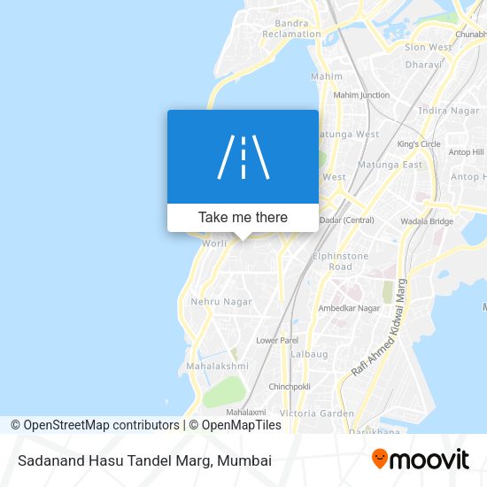Sadanand Hasu Tandel Marg map