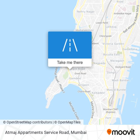 Atmaj Appartments Service Road map