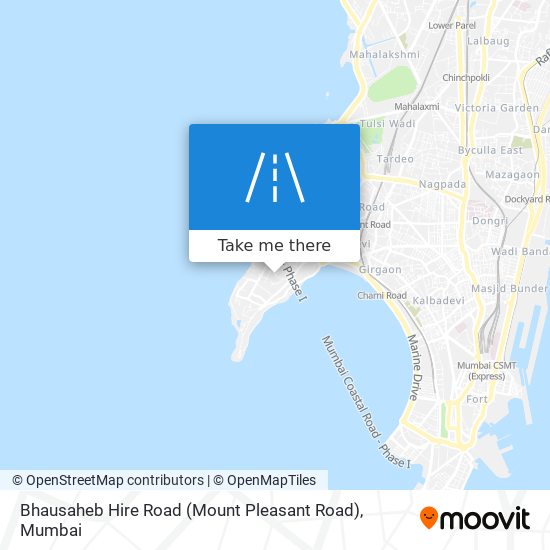 Bhausaheb Hire Road (Mount Pleasant Road) map