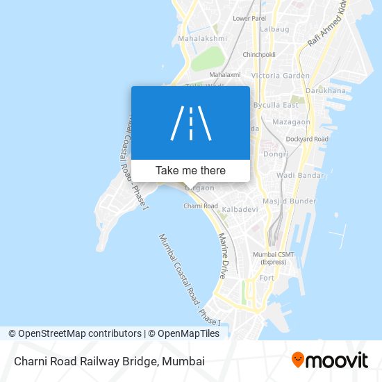 Charni Road Railway Bridge map