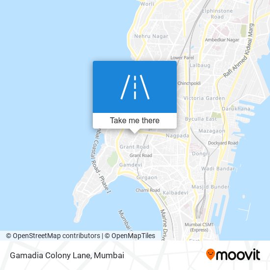 Gamadia Colony Lane map