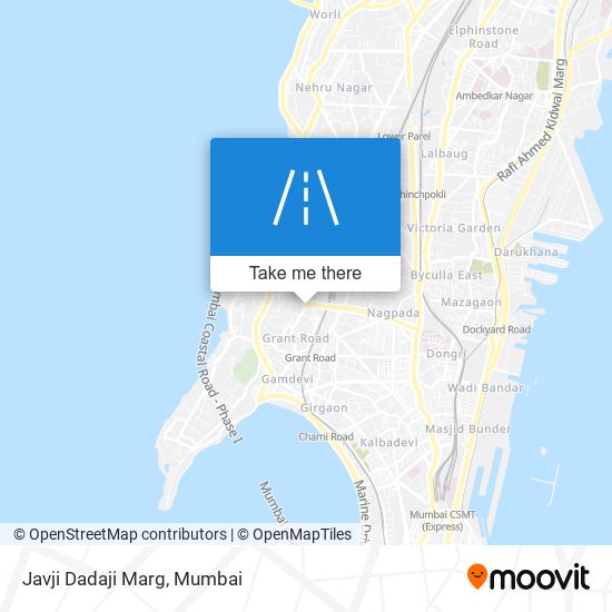 Javji Dadaji Marg map