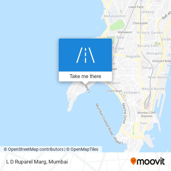 L D Ruparel Marg map