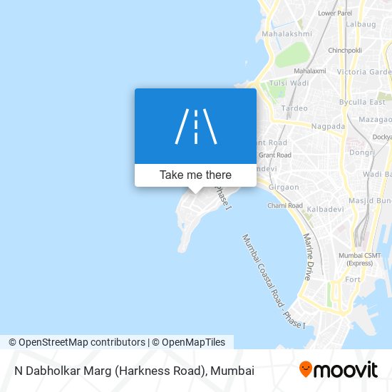 N Dabholkar Marg (Harkness Road) map