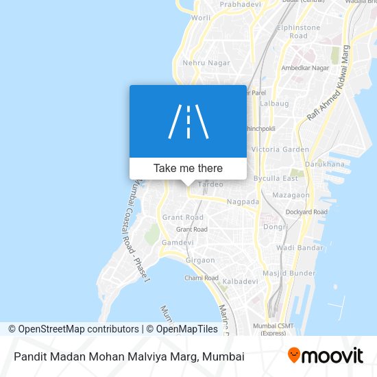 Pandit Madan Mohan Malviya Marg map