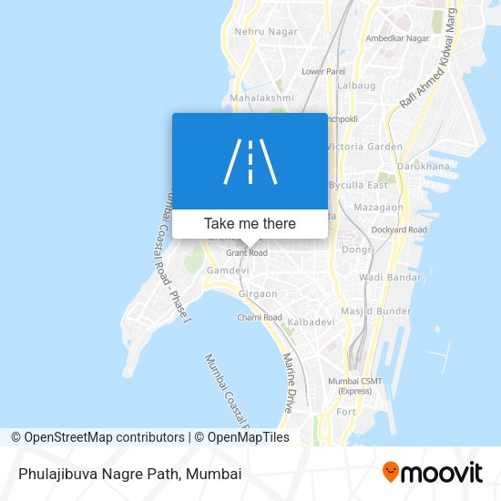 Phulajibuva Nagre Path map