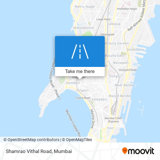 Shamrao Vithal Road map