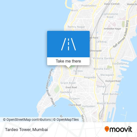Tardeo Tower map