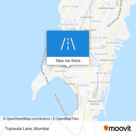 Topiwala Lane map