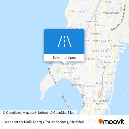 Vasantrao Naik Marg (Forjet Street) map