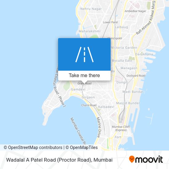 Wadalal A Patel Road (Proctor Road) map