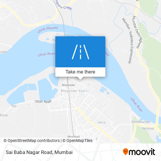 Sai Baba Nagar Road map