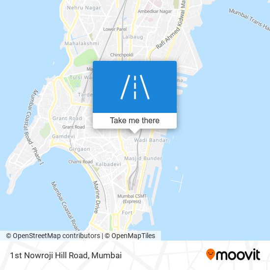 1st Nowroji Hill Road map