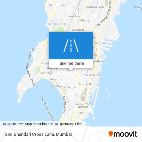 2nd Bhandari Cross Lane map