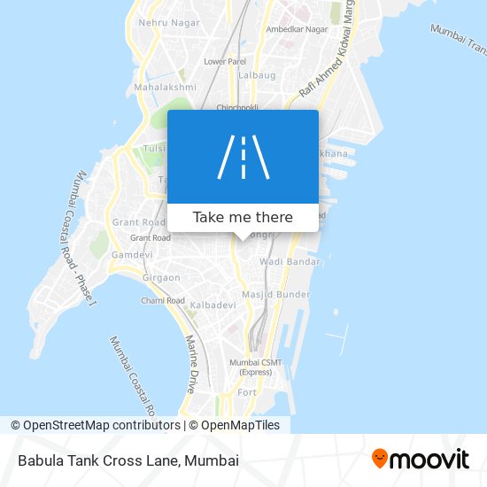 Babula Tank Cross Lane map