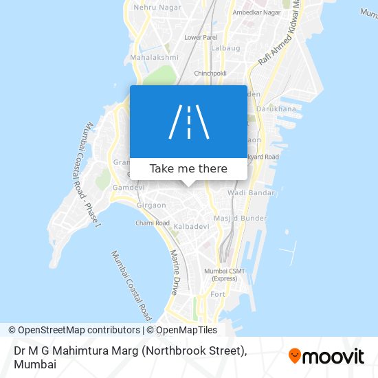 Dr M G Mahimtura Marg (Northbrook Street) map