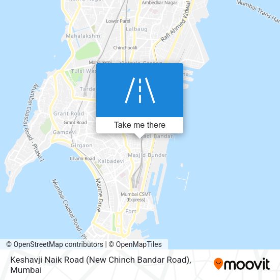 Keshavji Naik Road (New Chinch Bandar Road) map