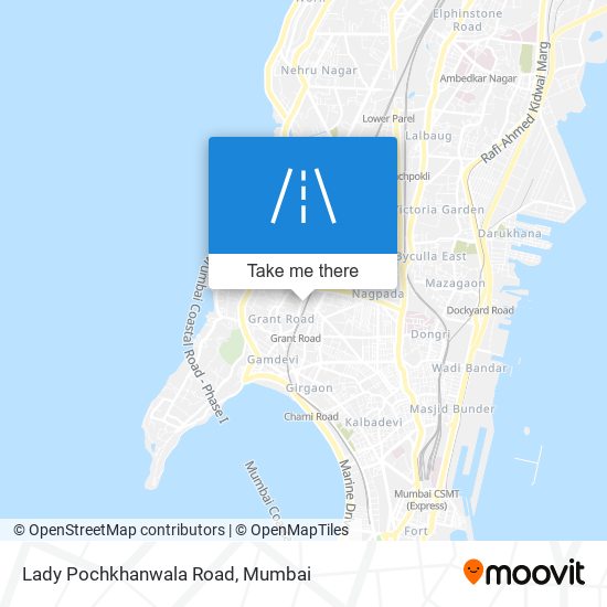 Lady Pochkhanwala Road map