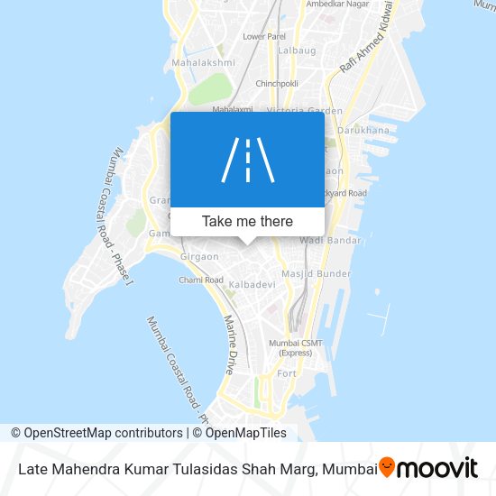 Late Mahendra Kumar Tulasidas Shah Marg map