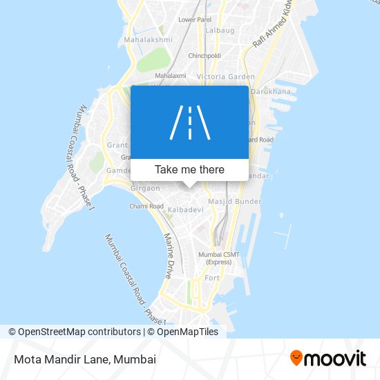 Mota Mandir Lane map