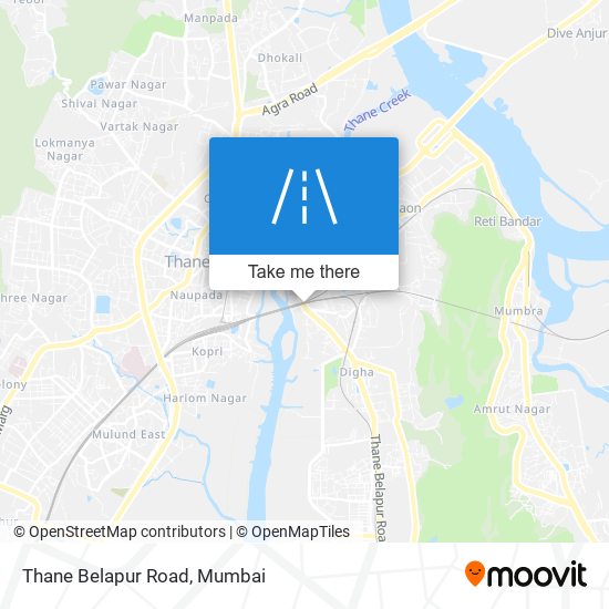 Thane Belapur Road map