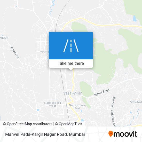 Manvel Pada-Kargil Nagar Road map