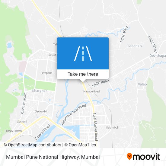 Mumbai Pune National Highway map