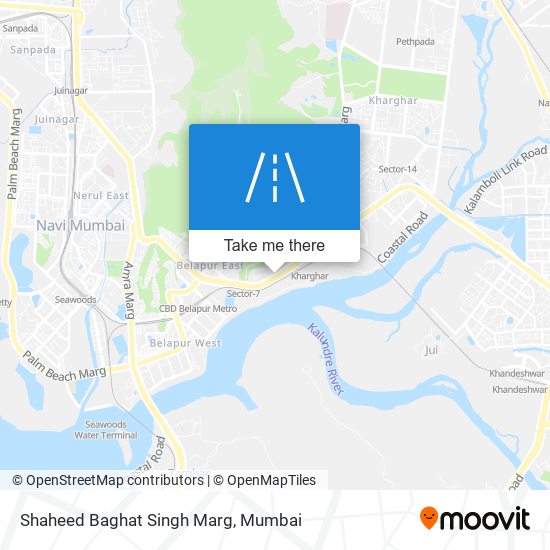 Shaheed Baghat Singh Marg map