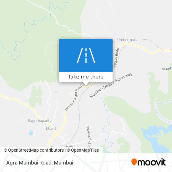 Agra Mumbai Road map