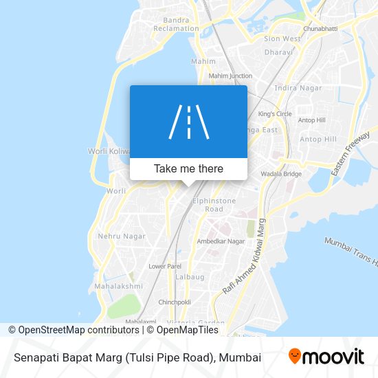 Senapati Bapat Marg (Tulsi Pipe Road) map